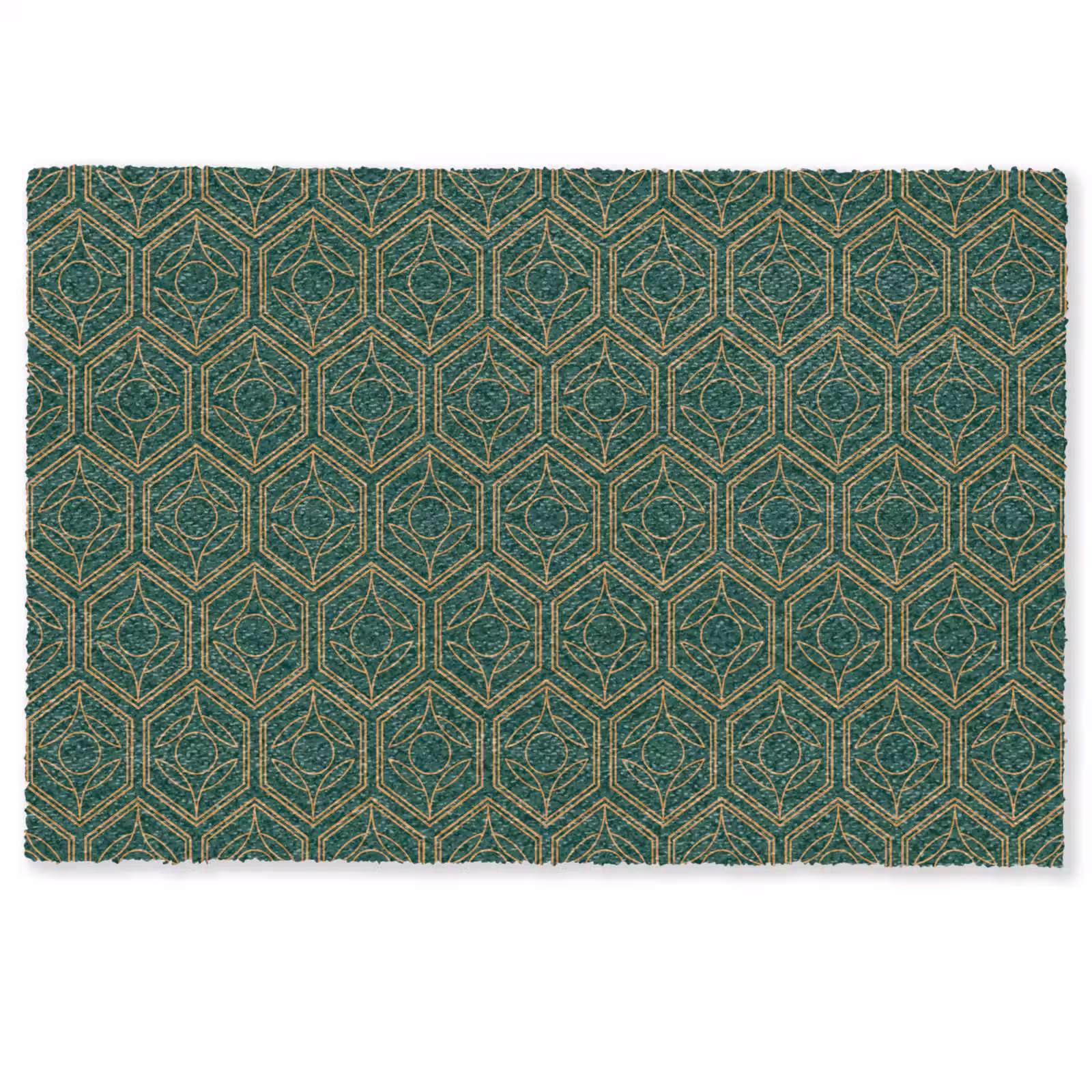 Personaliseerbare deurmat - Geometrisch - Patroon - Groen — 1