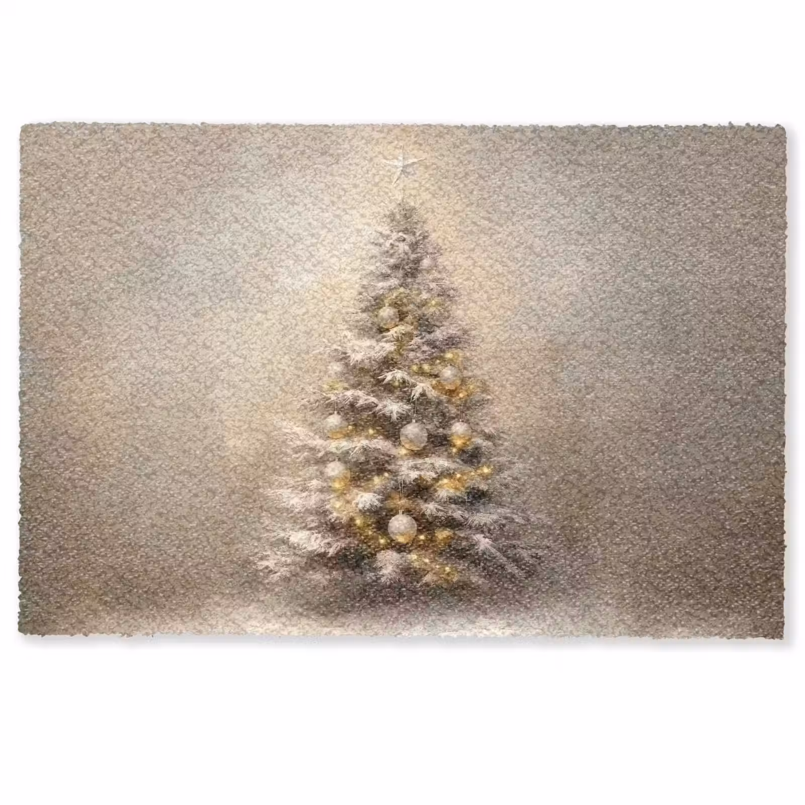 Deurmat - Kerst - kerstboom - Sneeuw - Art — 1