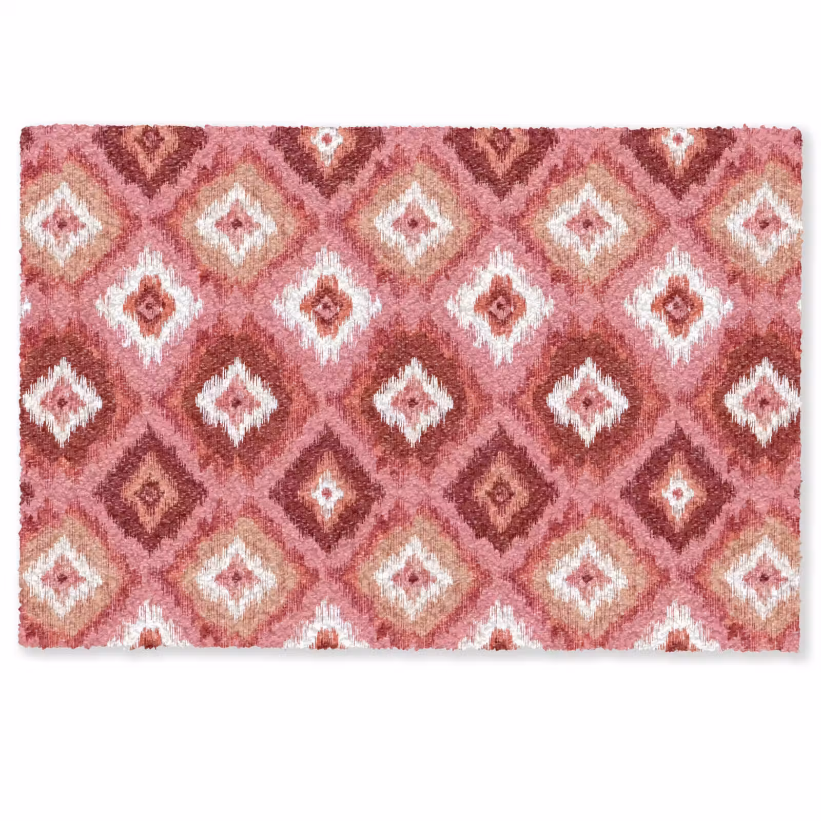 Deurmat - Roze - Penseelstreken - Abstract - Patroon — 1