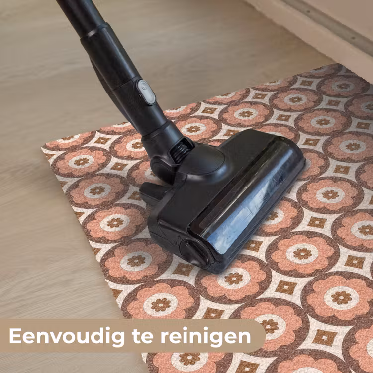 Deurmat - Bloemvormen - Patroon - Roze - Vintage — 9