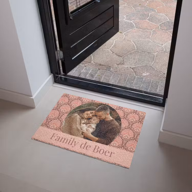 Personaliseerbare deurmat - Eigen - Foto - Rond - Balk - Onder — 4