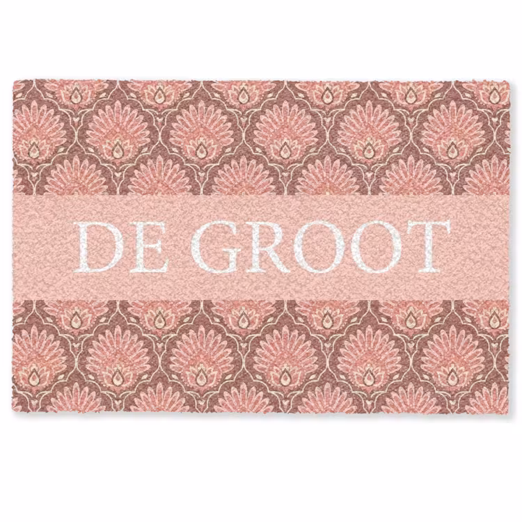 Personaliseerbare deurmat - Familie - In - Patroon - Bloem — 1