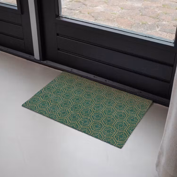 Personaliseerbare deurmat - Geometrisch - Patroon - Groen — 2