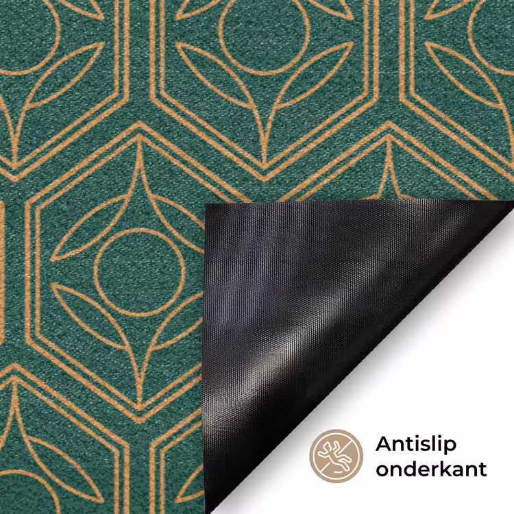 Personaliseerbare deurmat - Geometrisch - Patroon - Groen — 6