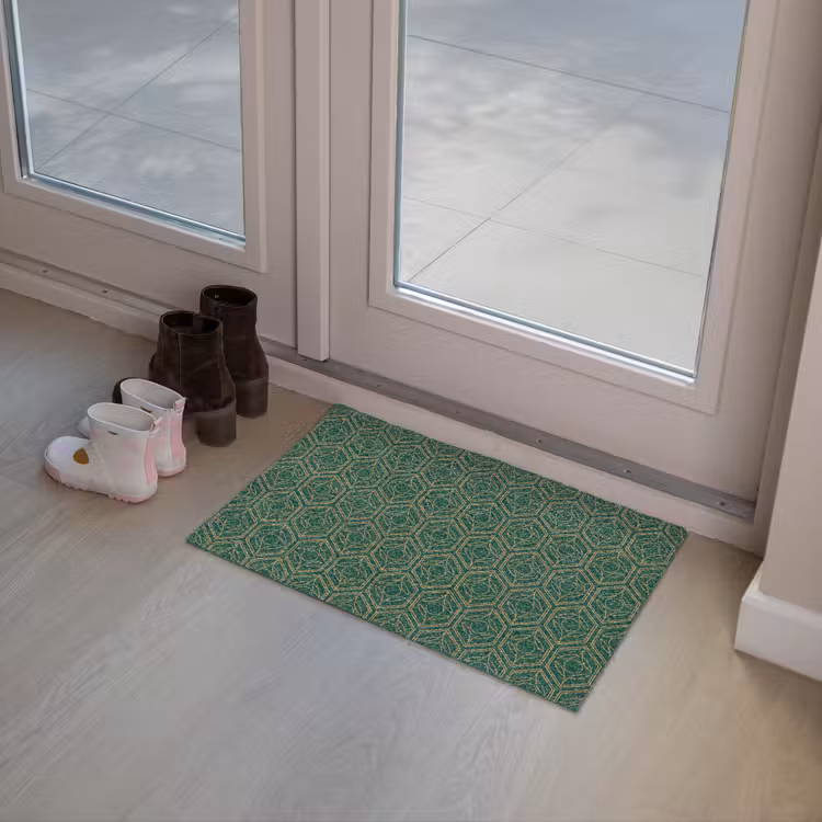 Personaliseerbare deurmat - Geometrisch - Patroon - Groen — 8