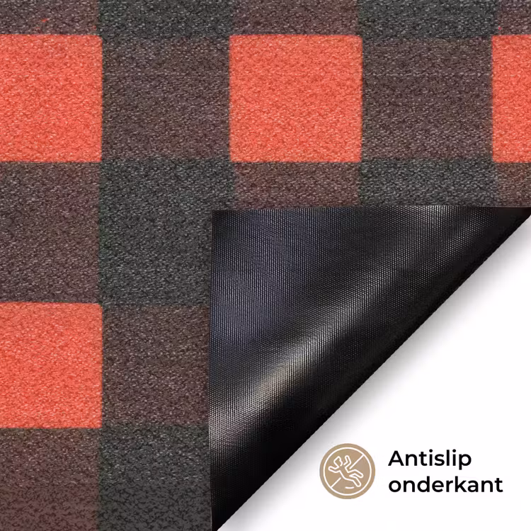 Deurmat - Geruit - Rood - Tekst - Christmas — 6
