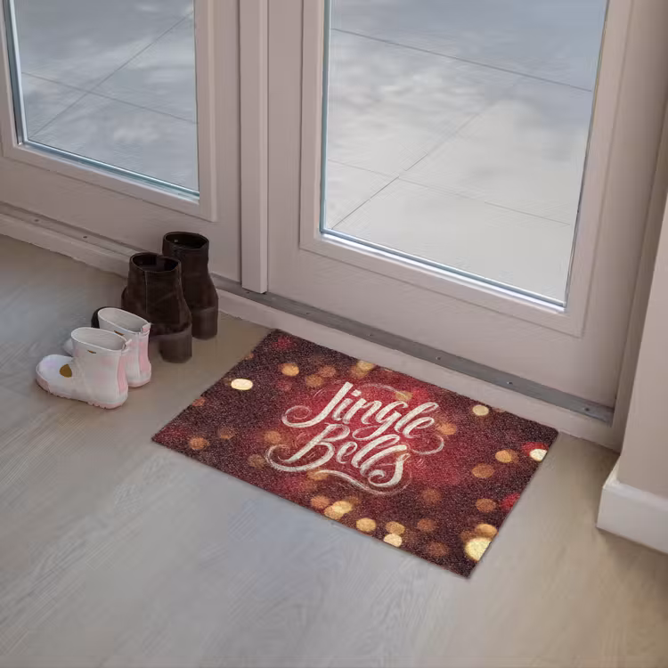 Deurmat - Jingle - Bells - Kerst - Rood — 8