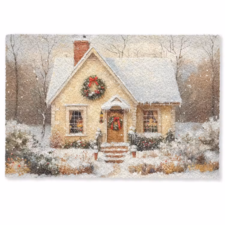 Deurmat - Kerst - Huis - Winter - Sneeuw — 1