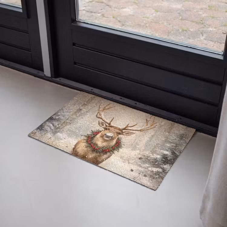 Deurmat - Kerst - Rendier - Winter - Krans — 2
