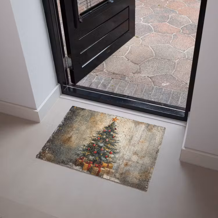 Deurmat - Kerstboom - Vintage - Kerst - Cadeau — 4