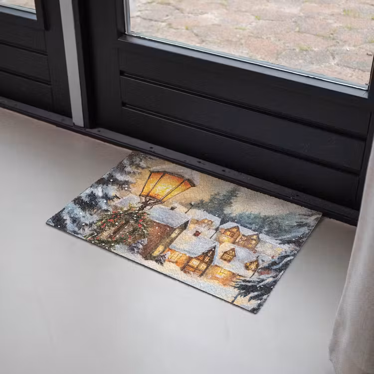 Deurmat - Kerstdorp - Huizen - Sneeuw - Kerst — 2