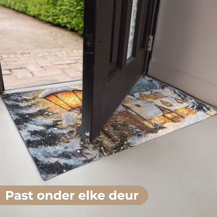 Deurmat - Kerstdorp - Huizen - Sneeuw - Kerst — 7