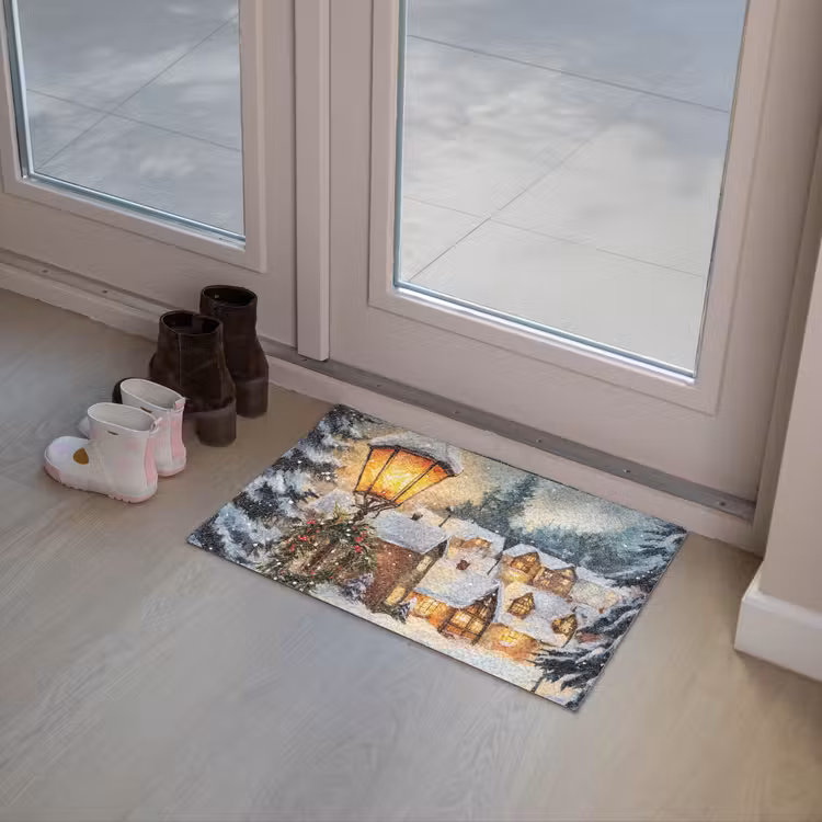 Deurmat - Kerstdorp - Huizen - Sneeuw - Kerst — 8