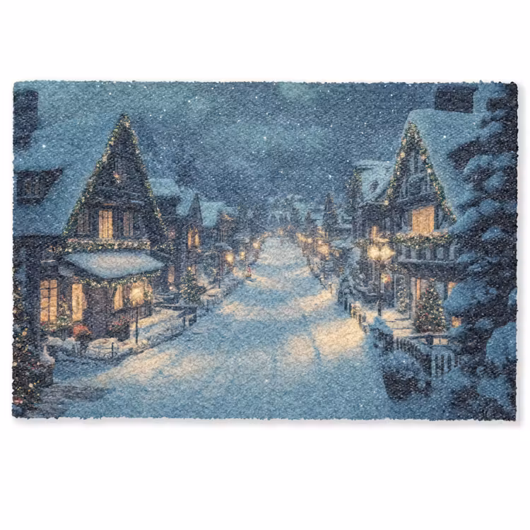 Deurmat - Kerstdorp - Kerst - Sneeuw - Winter — 1