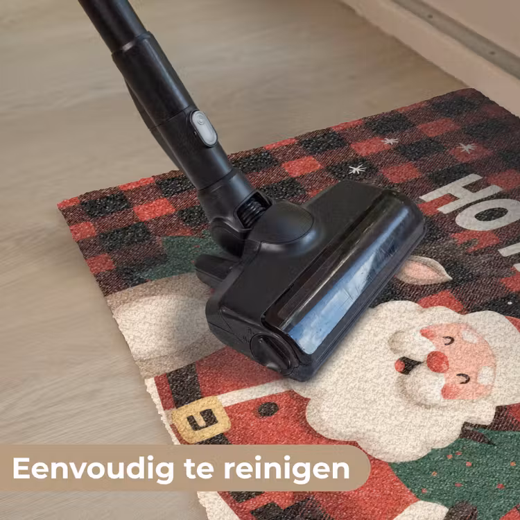 Deurmat - Kerstman - Rendier - Tekst - Rood - Zwart — 9