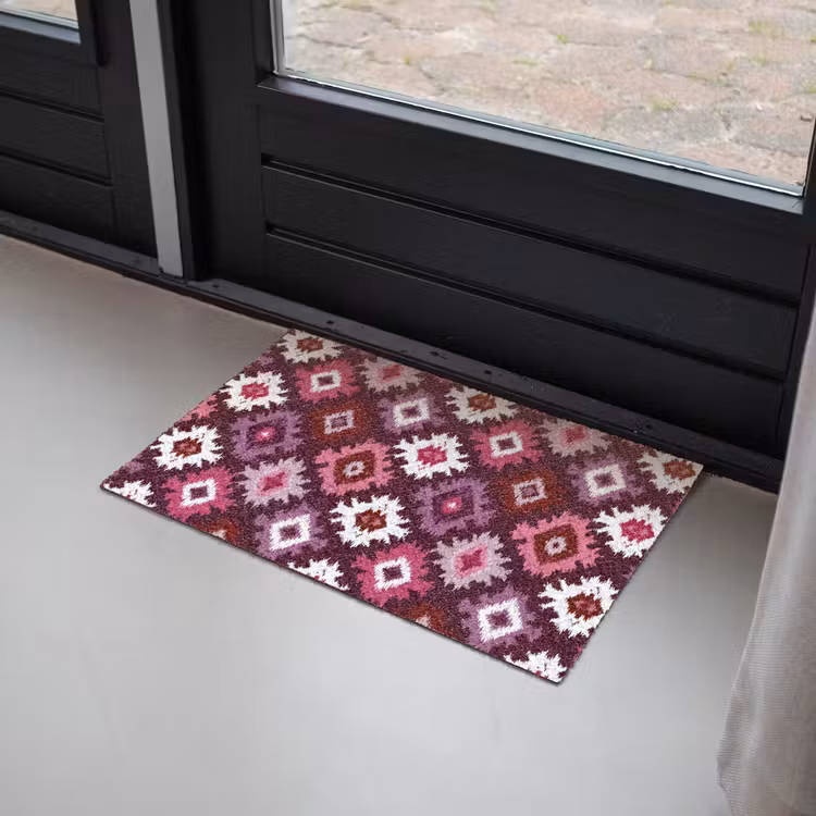 Deurmat - Patroon - Diamantvorm - Paars — 2