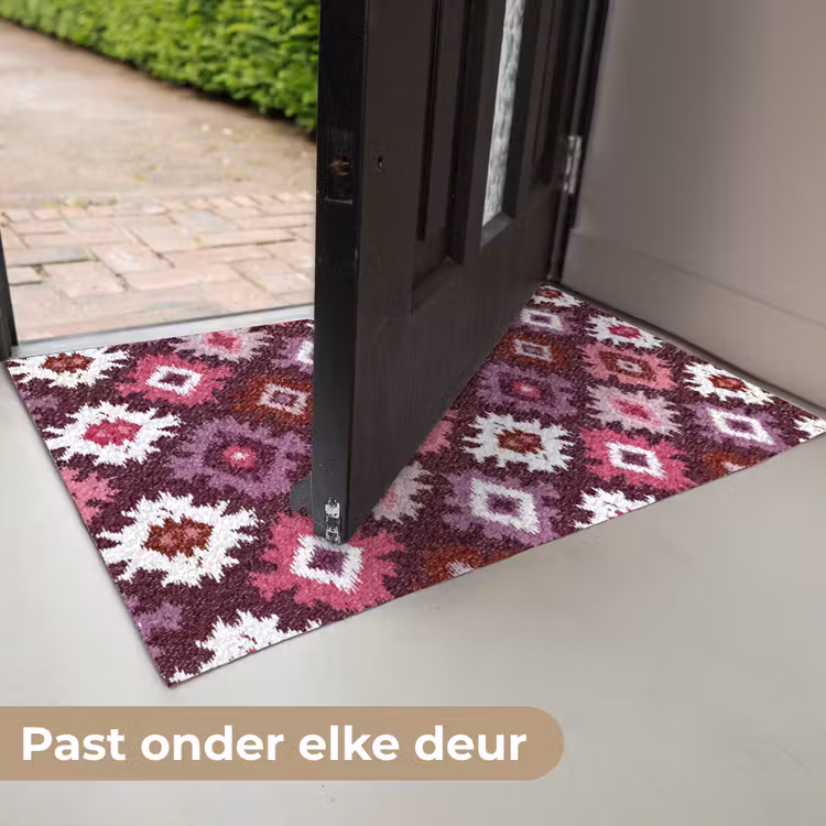 Deurmat - Patroon - Diamantvorm - Paars — 7