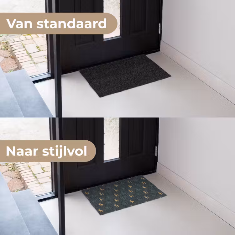 Deurmat - Patroon - Groen - Herten — 3
