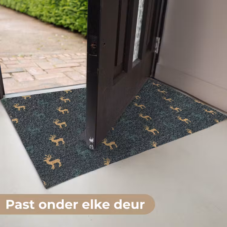 Deurmat - Patroon - Groen - Herten — 7