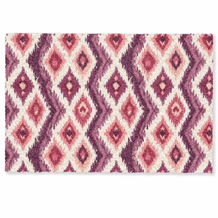 Deurmat - Patroon - Paars - Zigzag — 1