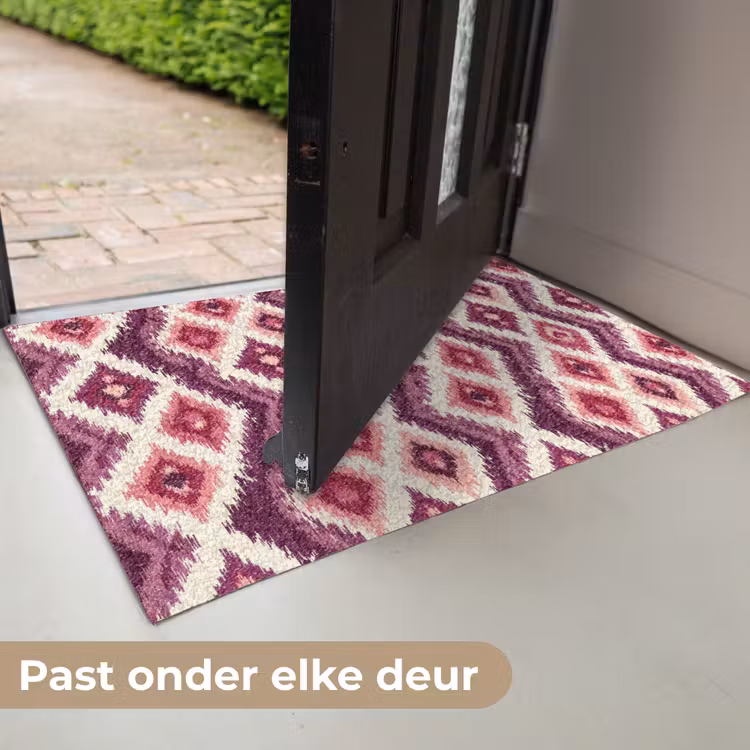Deurmat - Patroon - Paars - Zigzag — 7