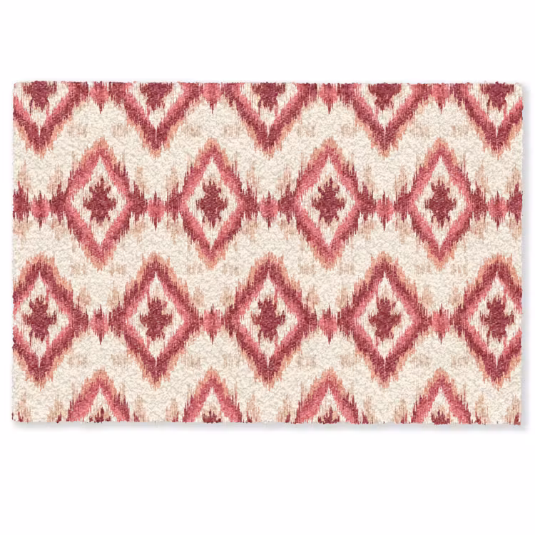 Deurmat - Patroon - Roze - Diamantvorm — 1