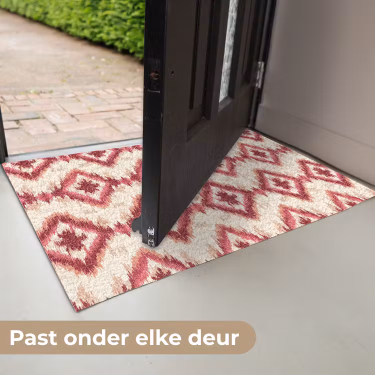 Deurmat - Patroon - Roze - Diamantvorm — 7