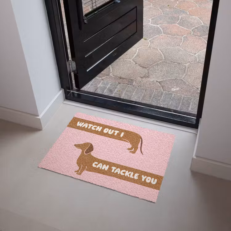 Deurmat - Quote - Pink - Dog — 4