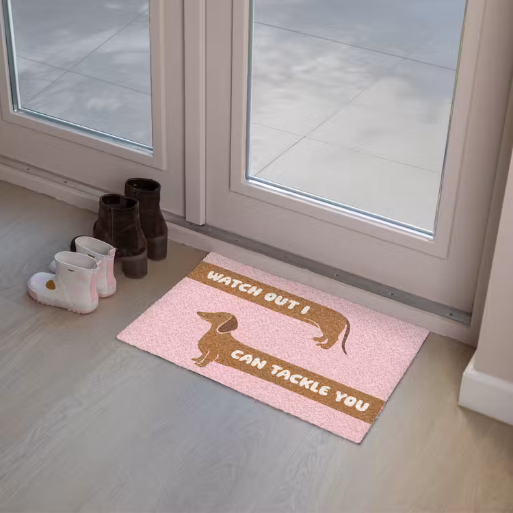 Deurmat - Quote - Pink - Dog — 8