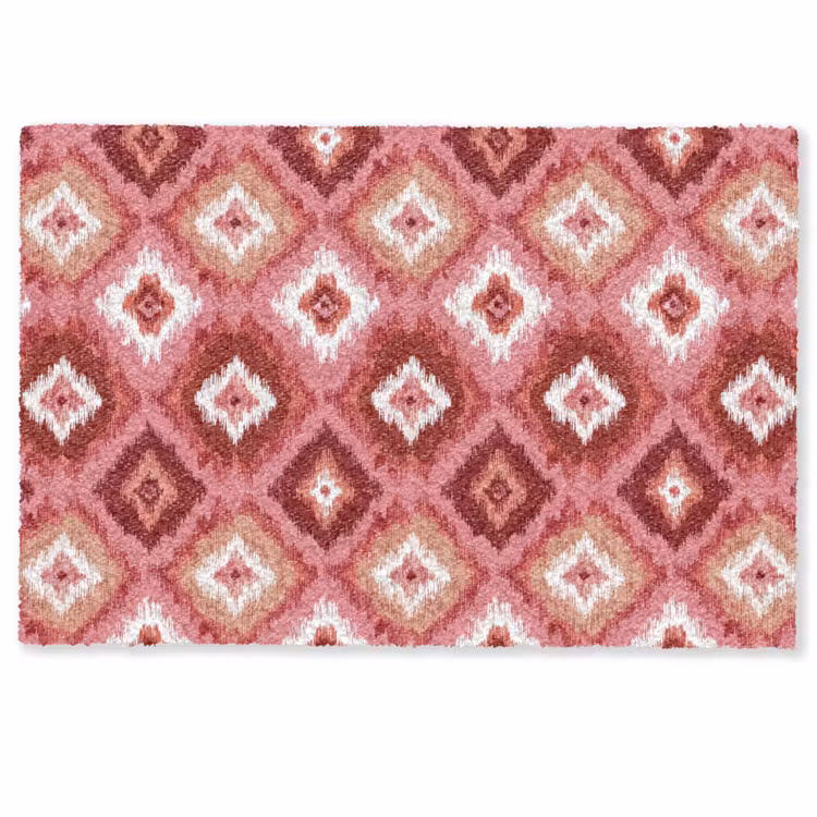 Deurmat - Roze - Penseelstreken - Abstract - Patroon — 1