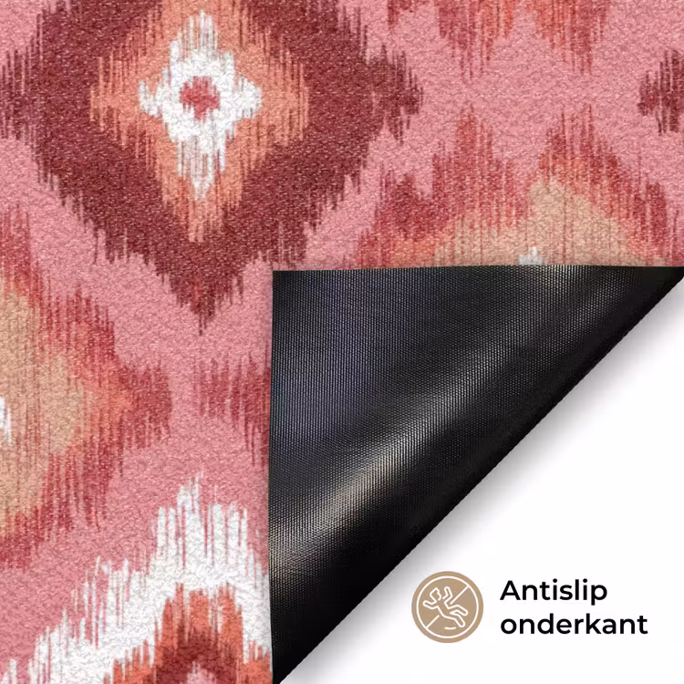 Deurmat - Roze - Penseelstreken - Abstract - Patroon — 6