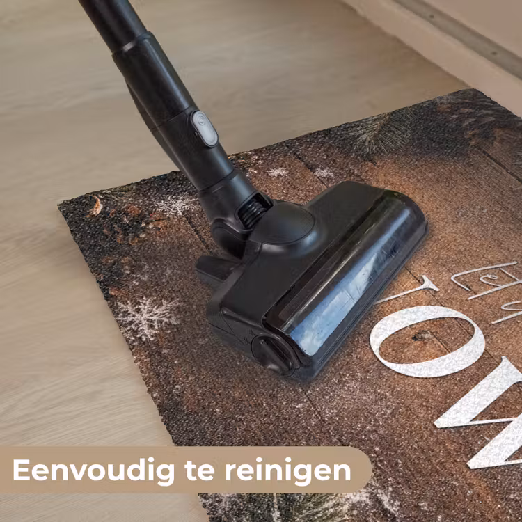 Deurmat - Sneeuw - Houtlook - Quote - Let it snow — 9