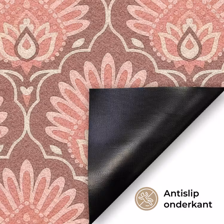Deurmat - Waaiermotief - Patroon - Roze — 6