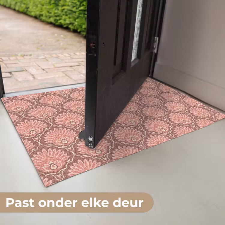 Deurmat - Waaiermotief - Patroon - Roze — 7
