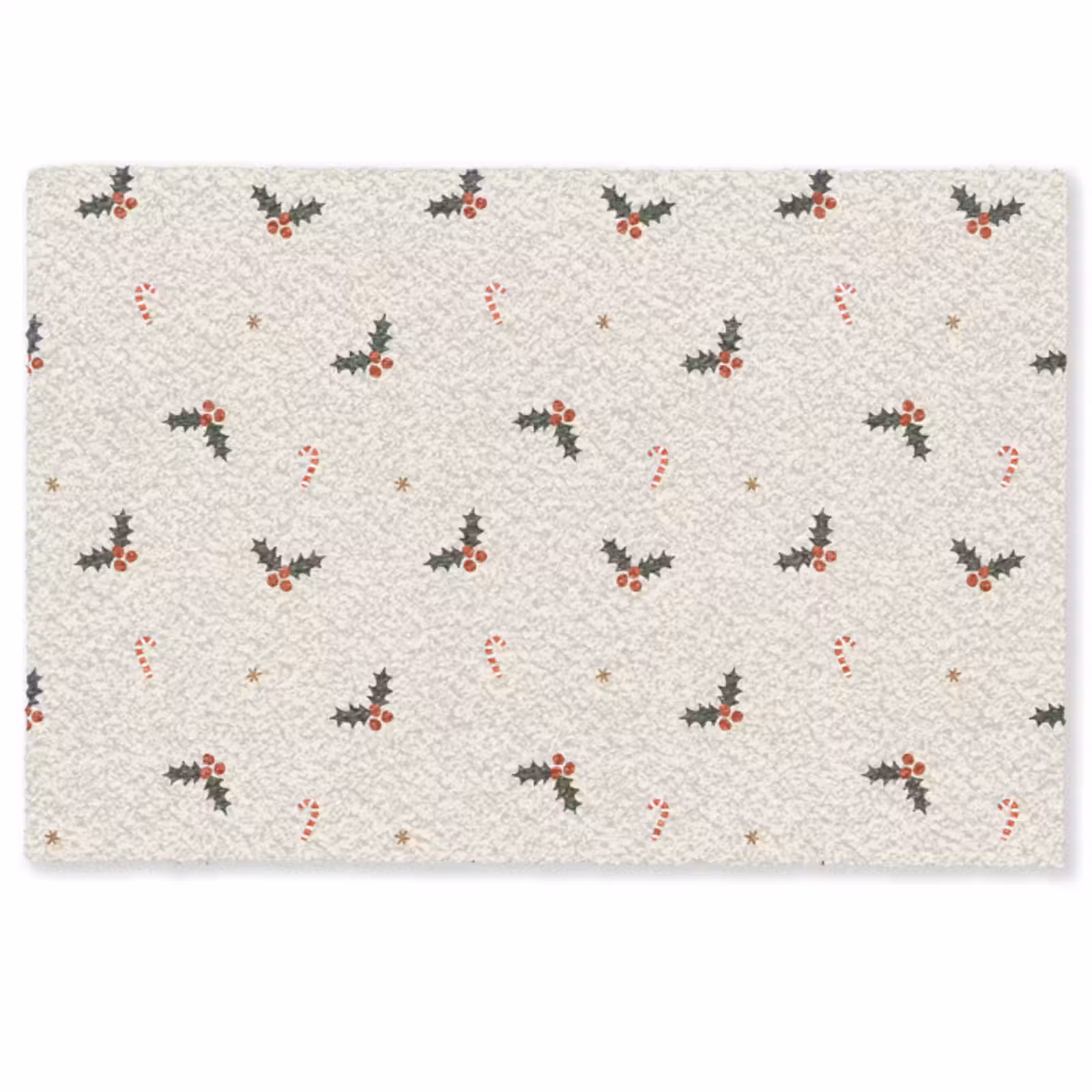 Deurmat - Illustratie - Hulsttakken - Zuurstokken - Beige — 1