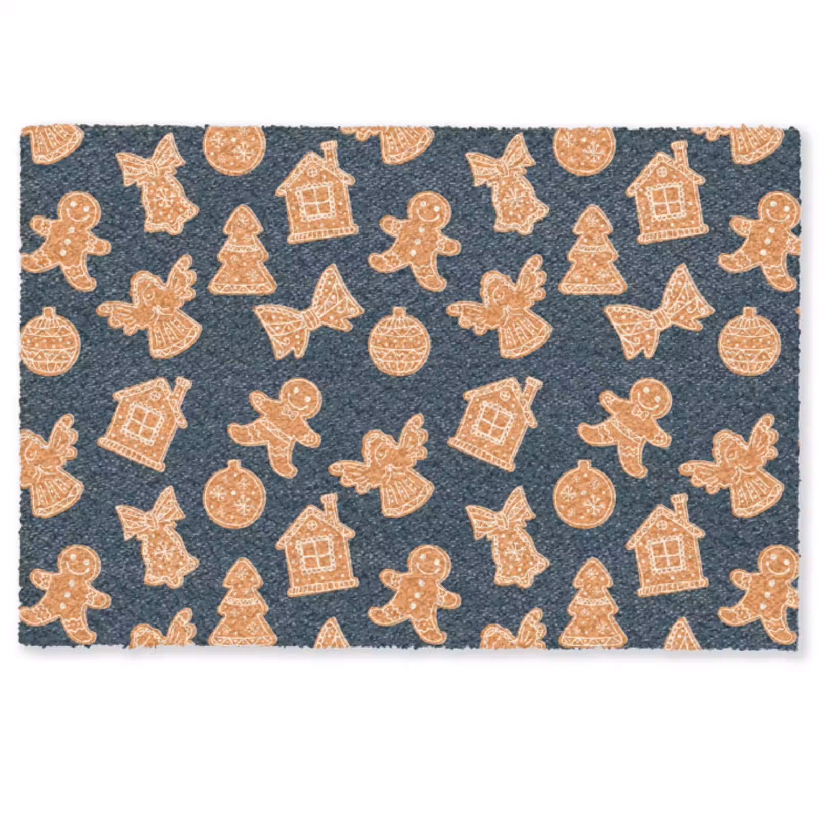 Deurmat - Illustratie - Koekjes - Blauw — 1