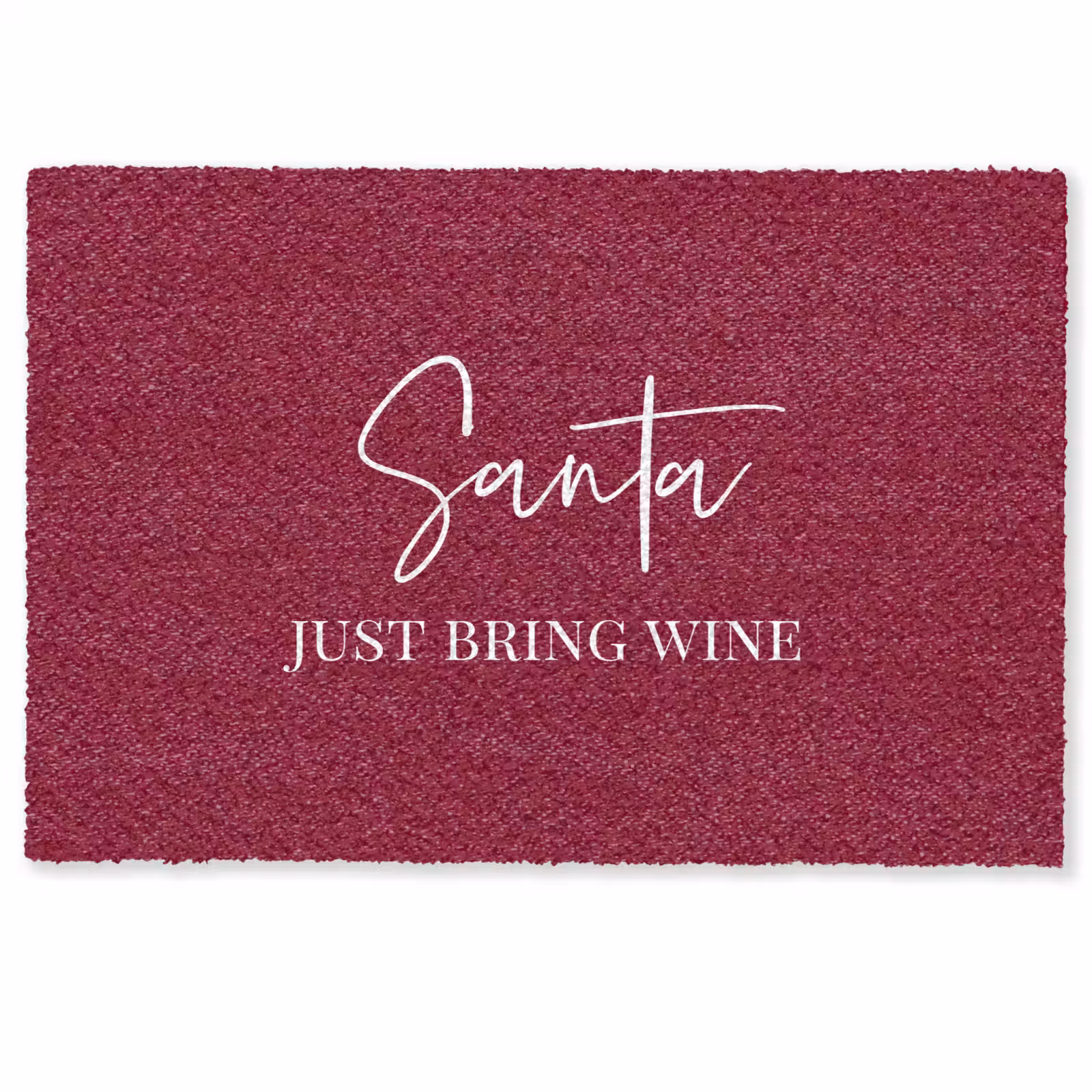 Deurmat - Santa - Wine - Rood - Kerst - Kerstman — 1