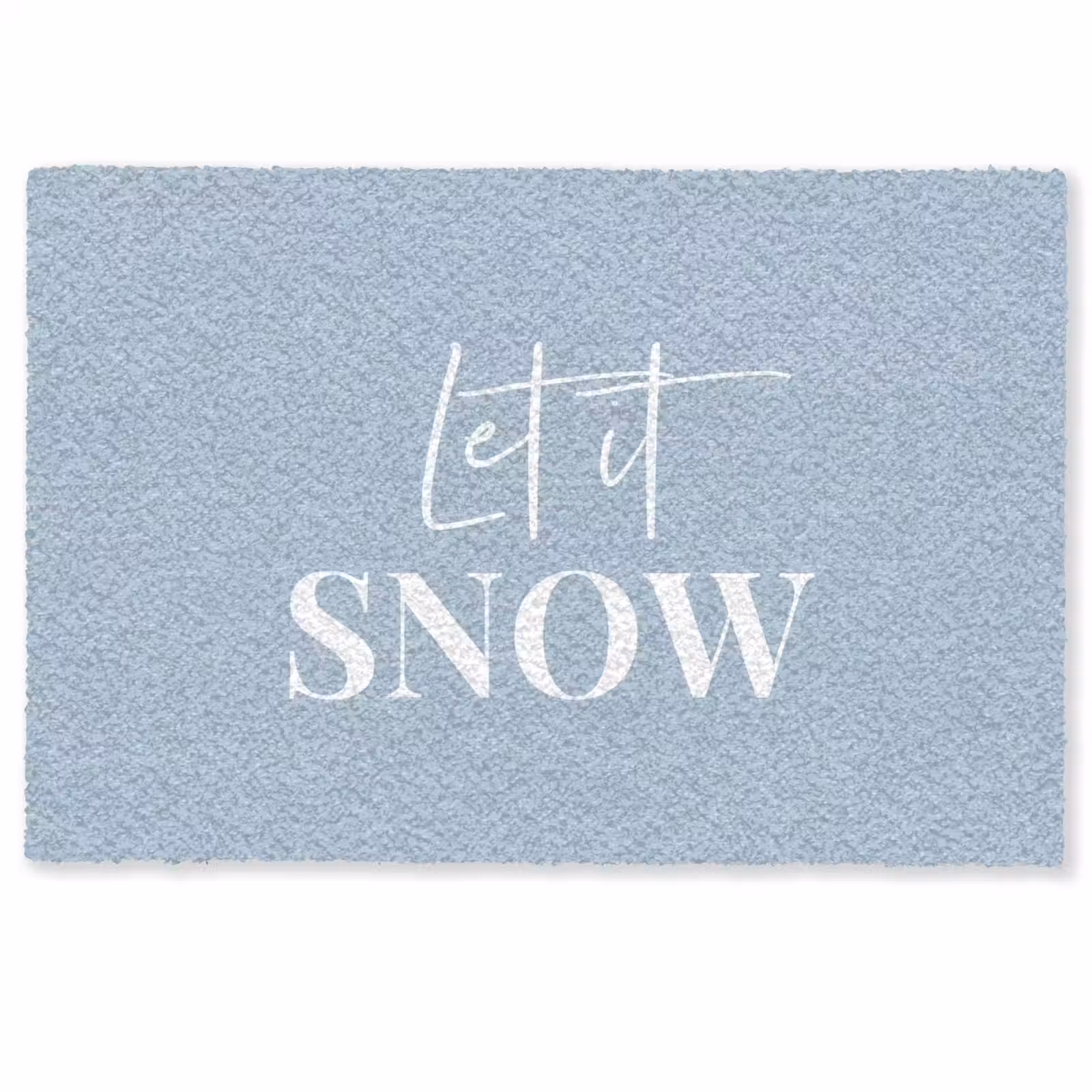 Deurmat - Sneeuw - Winter - Blauw - Let it snow — 1