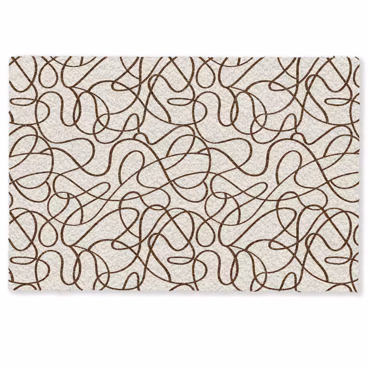 Deurmat - Beige - Lijnen - Donkerbruin — 1