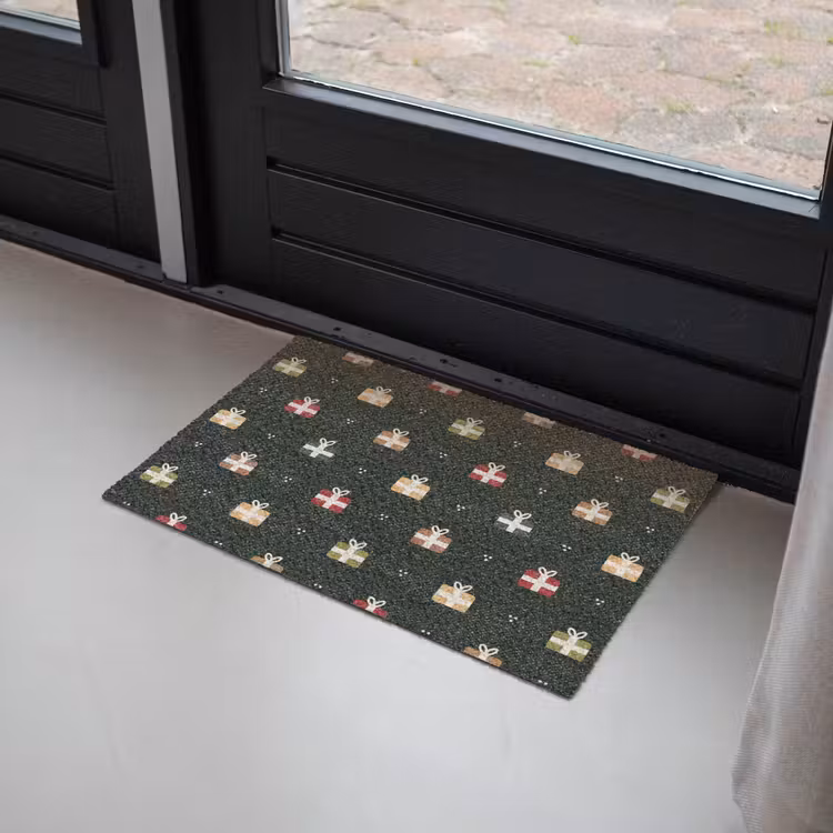 Deurmat - Illustratie - Cadeaus - Groen — 2