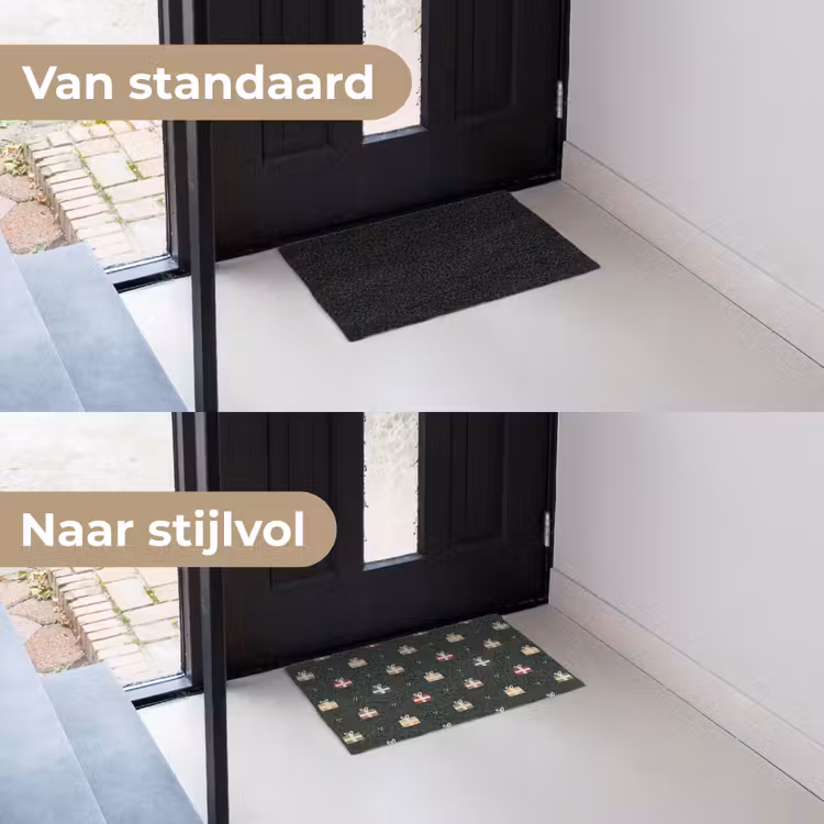 Deurmat - Illustratie - Cadeaus - Groen — 3