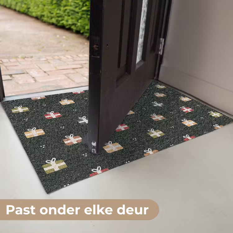 Deurmat - Illustratie - Cadeaus - Groen — 7