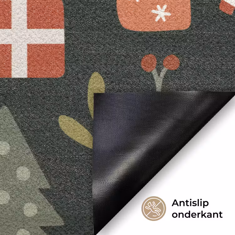 Deurmat - Illustratie - Kerstfiguren - Groen — 6