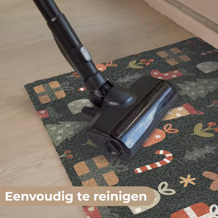 Deurmat - Illustratie - Kerstfiguren - Groen — 9