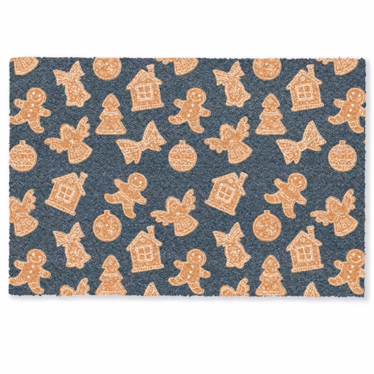 Deurmat - Illustratie - Koekjes - Blauw — 1