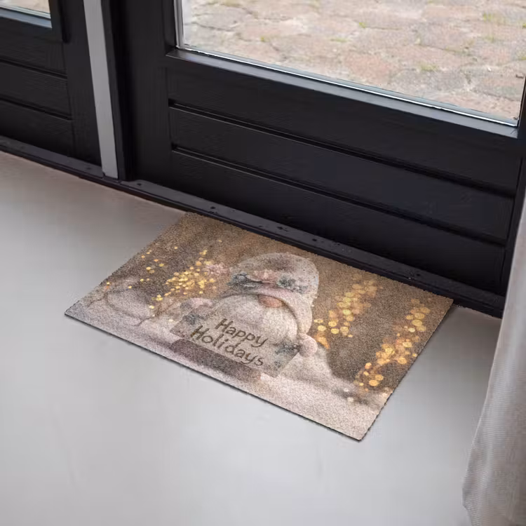 Deurmat - Kerst - Gnome - Bord - Kleurrijk — 2