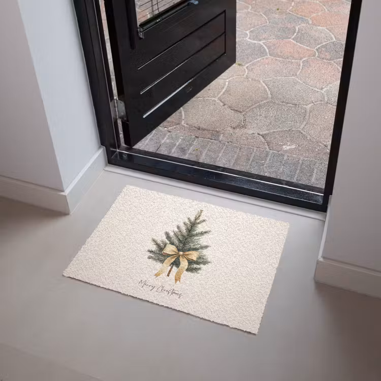 Deurmat - Kerstboom - Kerst - Merry Christmas - Beige — 4