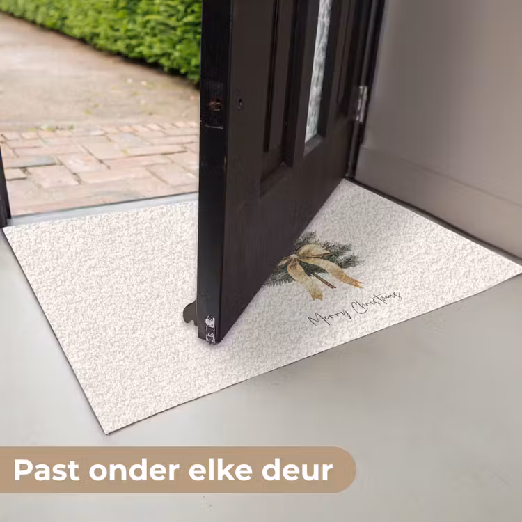 Deurmat - Kerstboom - Kerst - Merry Christmas - Beige — 7