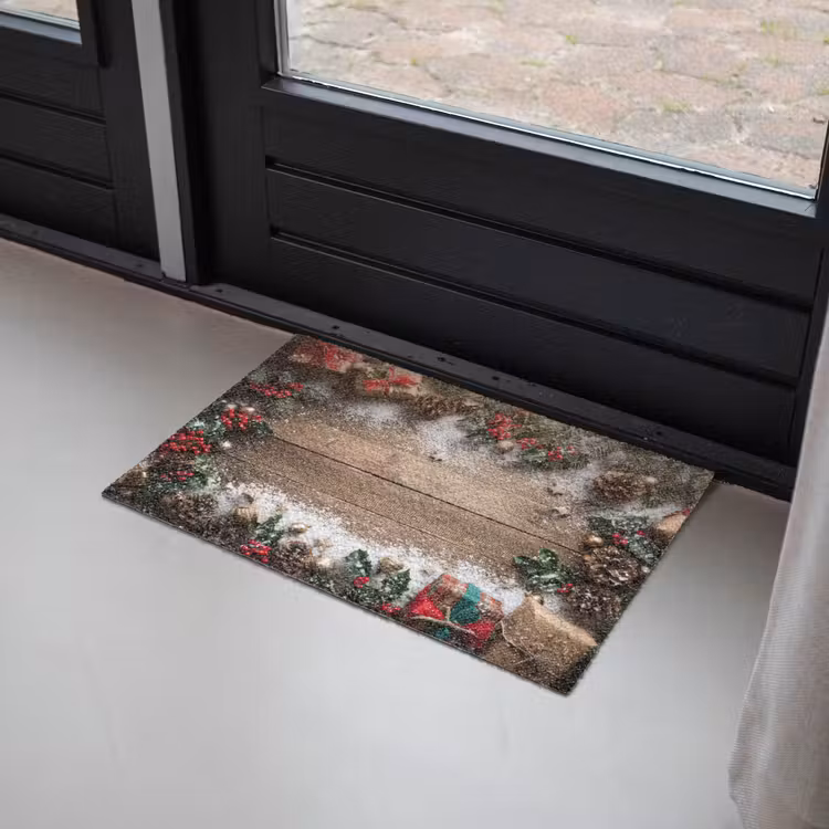 Deurmat - Kerstdecoratie - Geschenken - Hout - Veelkleurig — 2