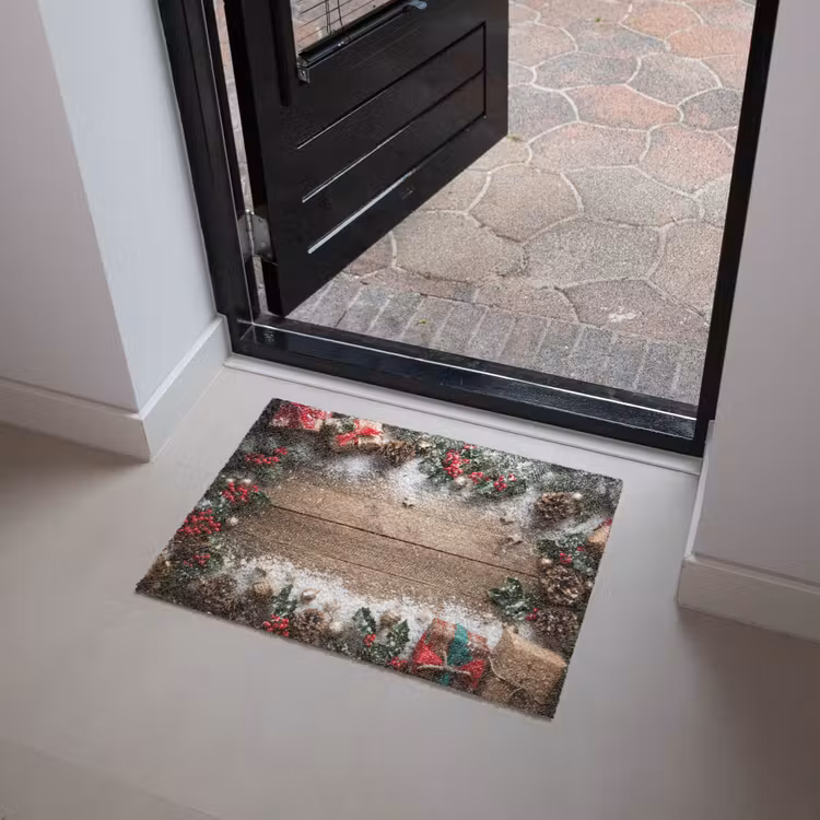 Deurmat - Kerstdecoratie - Geschenken - Hout - Veelkleurig — 4